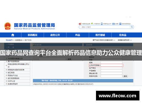 国家药品网查询平台全面解析药品信息助力公众健康管理